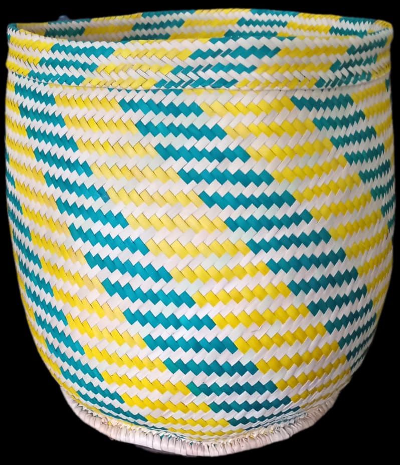 Zigzag Handwoven Basket