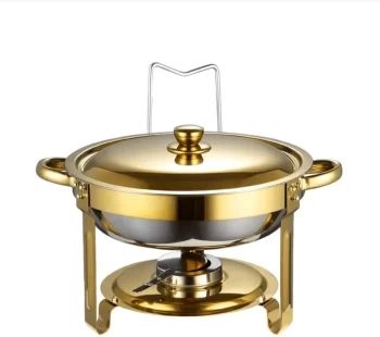Round Stainless Steel Chaffing Dish