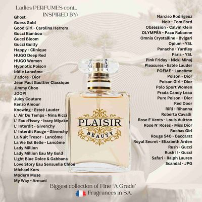 Inspired French Ladies Perfumes 30ml