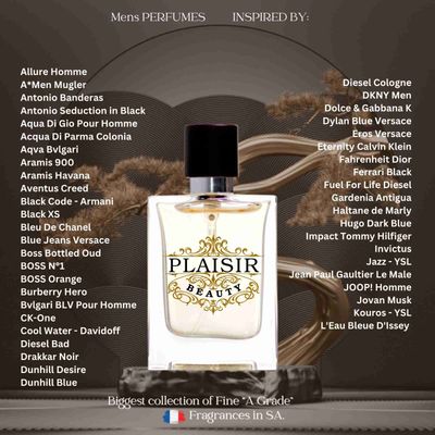 Inspired French Men's Perfumes 50ml