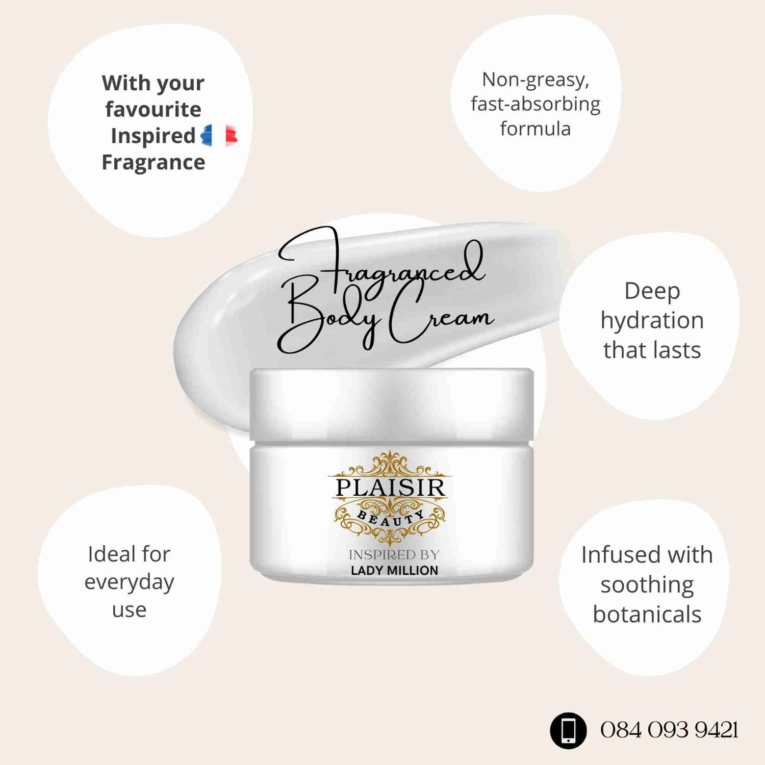 Fragranced Body Cream 250ml