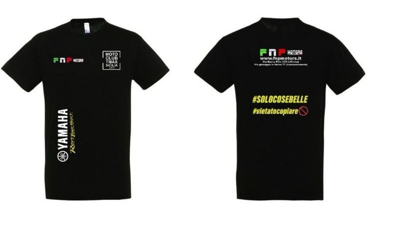 MAGLIA FNP MOTORS COLORE NERO
