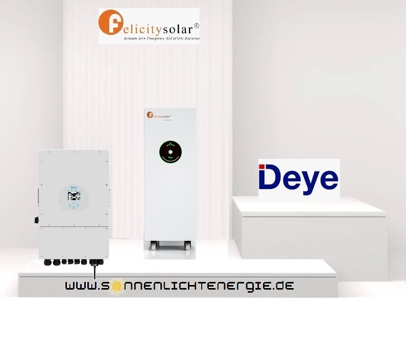 PV Set Deye SUN-xxK-SG04LP3-EU Wechselrichter &amp; Felicity Batteriespeicher LPBF48250 LPBF48300