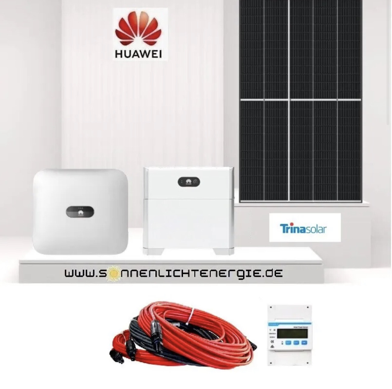 Wind Solar Hybrid Anlage Komplett Set 3 KW Huawei Photovoltaik Hybrid Komplett Set