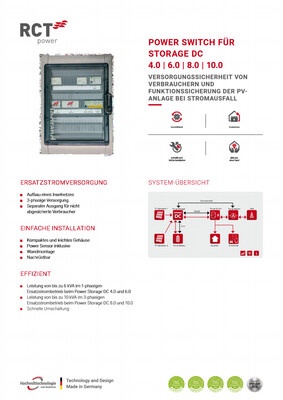RTC Power Switch für Storage DC Backup Box 63/25