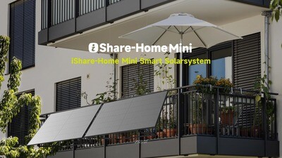 PV-Solar Komplettset Balkonkraftwerk 850W mit WIFI inkl. Unterkonstruktion