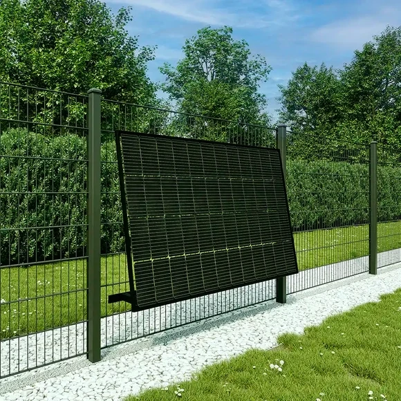 Zaun-PV Montagepaket Angewinkelt M3B für 1 PV-Modul