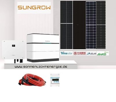 30 KW SUNGROW Photovoltaik System SH25T + SH100 Glas-Glas