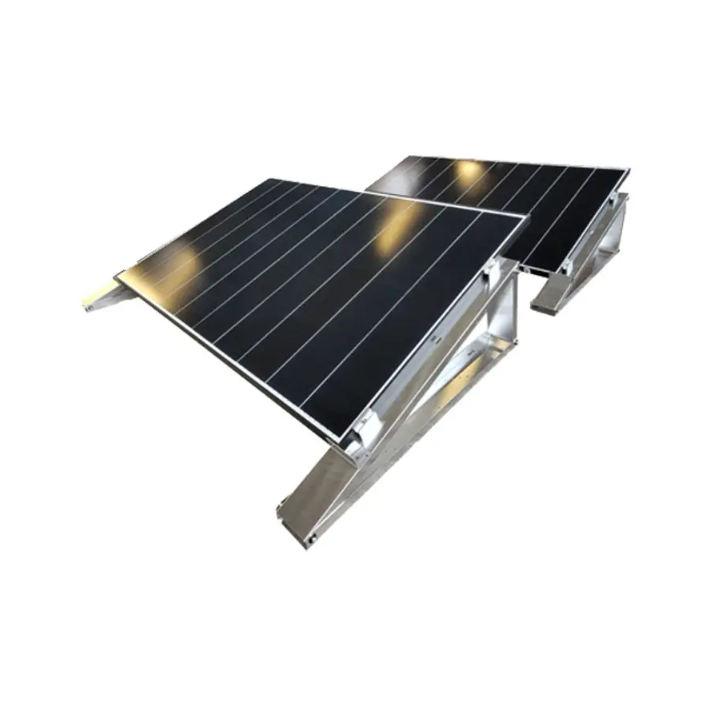 PV Flachdach Aufständerung 10/15/20° für 2-PV Module hintereinander