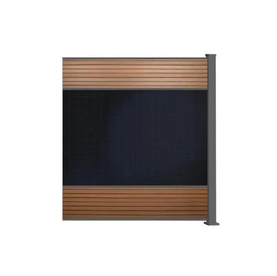 PV Solarzaun 2,00 x 1,84 m Zaunfeld mit 1x PV Modul