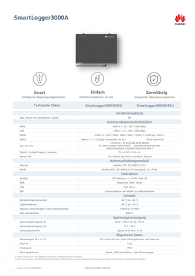 HUAWEI Smart Logger 3000 A03EU (MBUS)