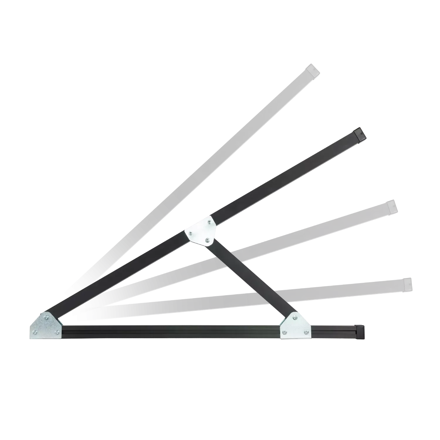 Aufständerungsdreieck schwarz 3-45° Grad – Stabiles Montagesystem für Solarmodule