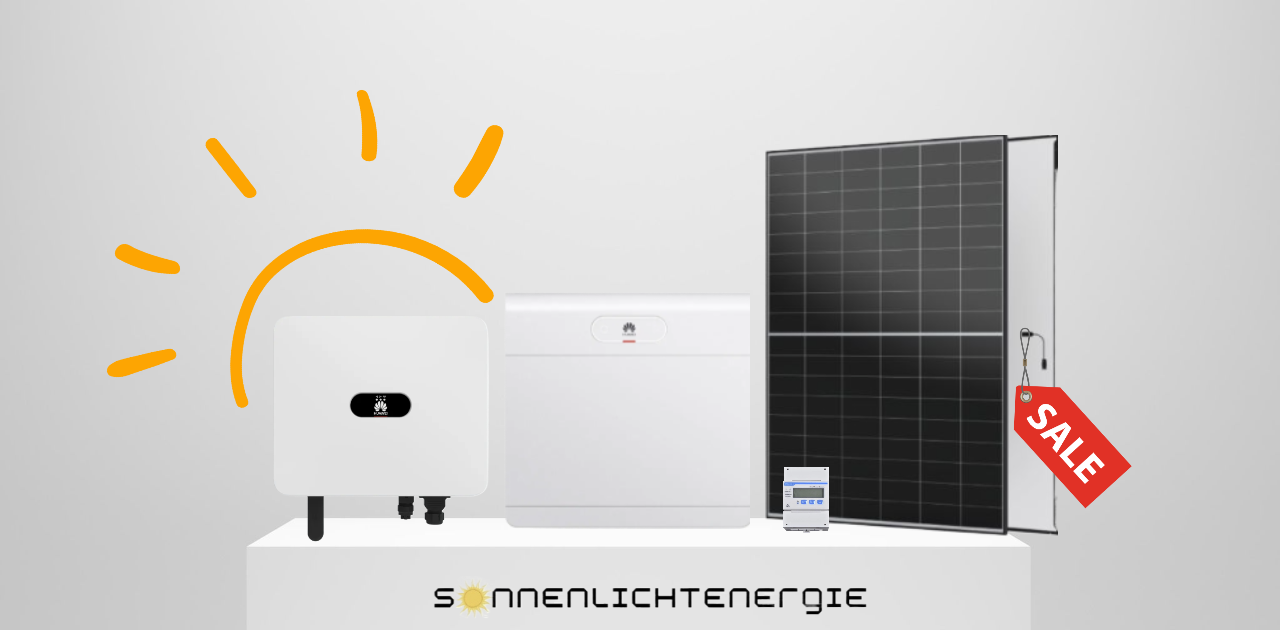 30 KW Huawei Photovoltaik Hybrid Komplett Set AIKO Glas-Glas Module