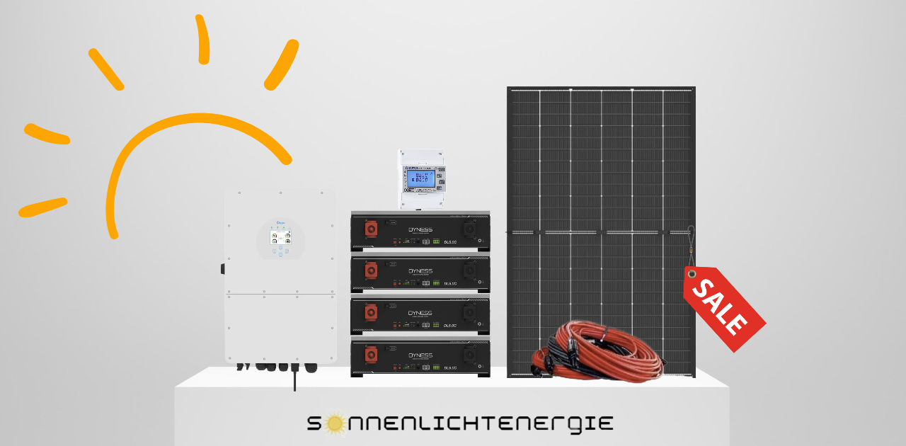 12 KW DEYE Solarsystem Dyness DL5.0C Speicher 20,48 kWh Doppelglas