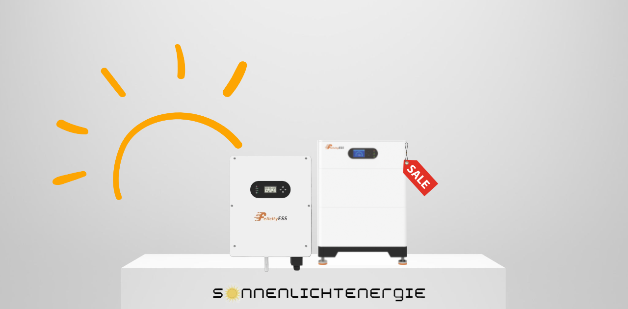 Felicity Solar Bundle 10 KW Wechselrichter Typ T-REX-10KHP3G01 - Hochvoltspeicher Typ LUX-X-96050HMG01 10,24 kWh