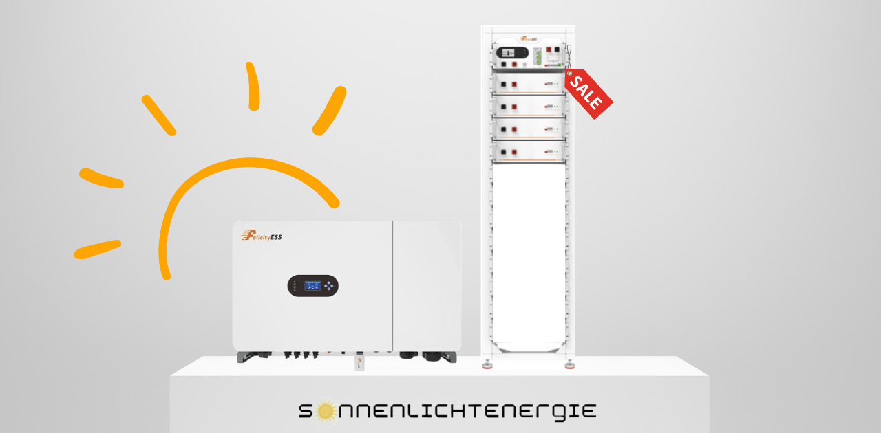 FelicityESS Solar Complete Set: 50 kW T-REX-50KHP3G01 Hybrid-Inverter &amp; LUX-Y-48100HG01 HV-battery (20,48 kWh)
