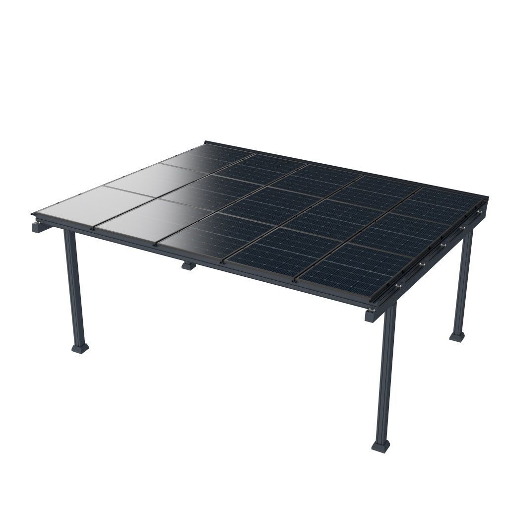 PV Carport Doppelgarage Bausatz (vorbereitet für Solarmodule)