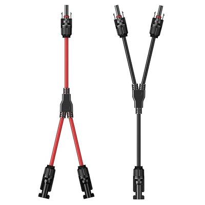 Y-Solarkabel Verteilkabel Set rot/schwarz 6mm2