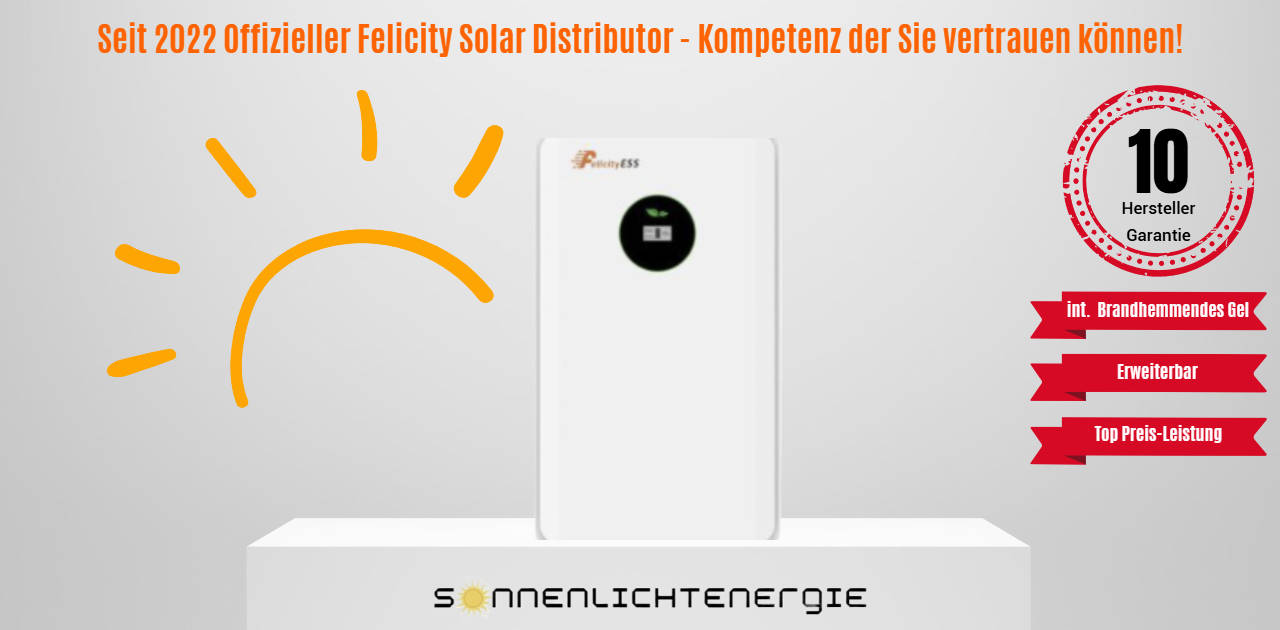 Felicity Solar Low-Voltage Battery Storage Type LUX-E-48250LG03 12,5 kWh
