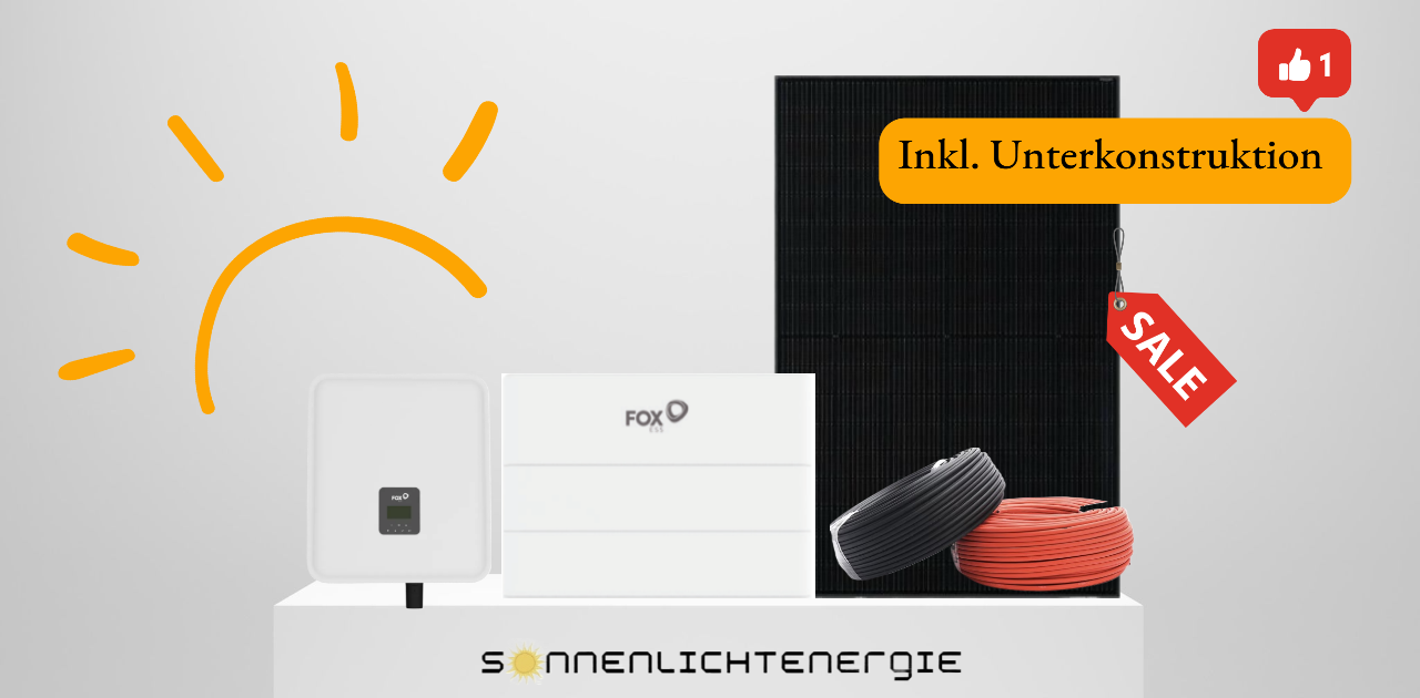 10 KW FoxESS Photovoltaik-Anlage mit 8,64 kWh Speicher