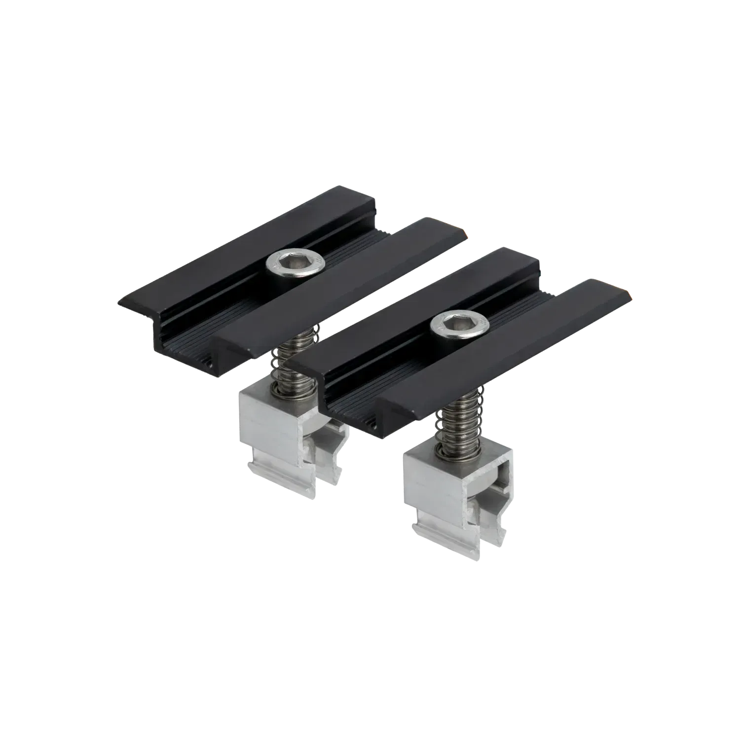 Unterkonstruktion Schwarz Schrägdach Standardziegel für 2 Module