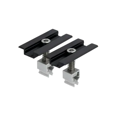 Unterkonstruktion Schwarz Schrägdach Standardziegel für 2 Module