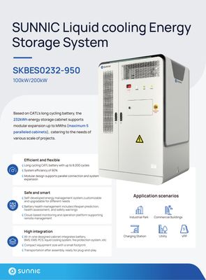 Sunnic All-In-One Gewerbespeicher SKBES0232-950 100 kW / 232 kWh