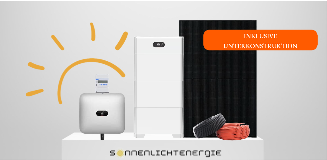 10KW Huawei Photovoltaic hybrid complete set with double-glass