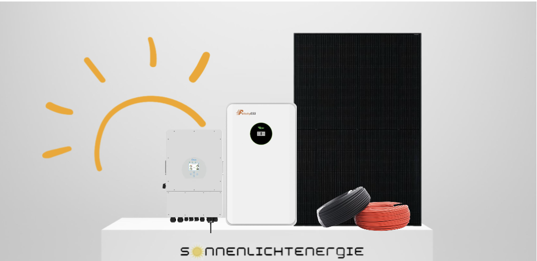 12 KW DEYE Solarsystem, Felicity ESS LUX-E-48250LG03 12,5 kWh 250Ah JA-Solar Doppelglas