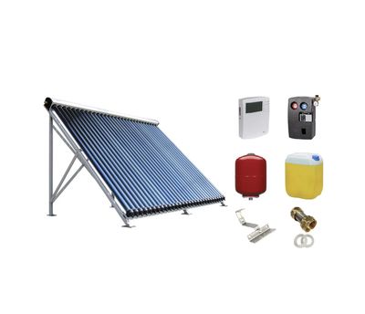 Solarthermie Komplettset 1x30 Röhren 4,89m² mit Schrägdachmontage