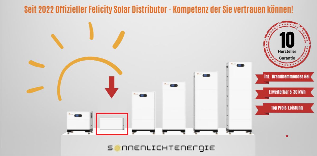 FelicityESS Solar HV battery LUX-X-96050HMG01 10,24 kWh
