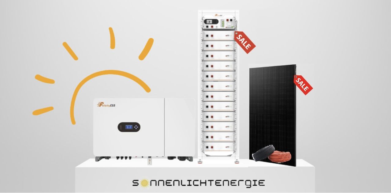 30 kWp Felicity Solaranlage 50 kW T-REX-50KHP3G01 Hybrid-Wechselrichter &amp; LUX-Y-48100HG01 Hochvoltspeicher (61,44 kWh)