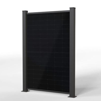 PV Solarzaun 1,85m x 1,21m Zaunfeld mit 1x PV Modul 450W