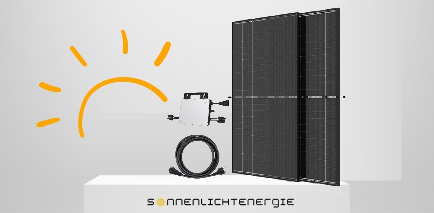 880Wp Balkonkraftwerk Trina Solar, Hoymiles HMS-800W mit Balkonmontage