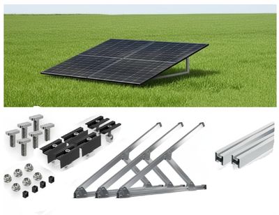 Wand PV Montagesystem vorb. für 2 PV-Module senkrecht Montage