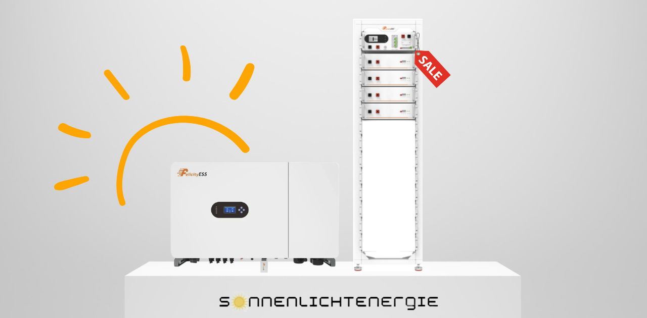 Felicity Solar Bundle: 50 kW IVGM50KHP3G02 Hybrid-Wechselrichter &amp; FLH48100UG01 HV-Speicher (20,48 -122,88 kWh)