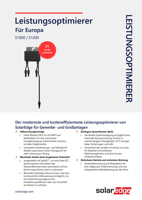 SolarEdge Optimierer S1200-1GMYMBV
