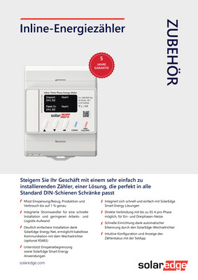 SolarEdge Home Energiezähler Smartmeter MTR-240-3PC1-D-A-MW