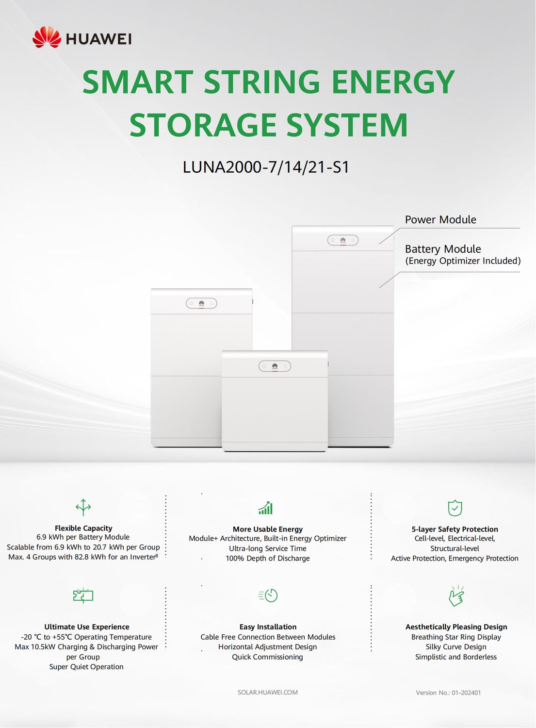 Huawei Batteriespeicher LUNA2000-7-S1 7 kWh