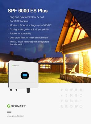 Growatt Off-Grid Wechselrichter SPF 6000 ES Plus