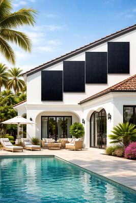 Wand-PV Premium verdecktes Montagesystem vorb. für 2 PV-Module vertikal
