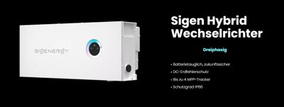 Sigenergy Sigen Hybrid Wechselrichter Typ 12.0 TP