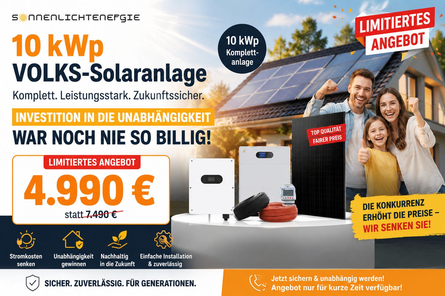 10kWp Felicity Solaranlage HV 10,24 kWh Speicher Glas-Glas 10kWp Felicity Solaranlage HV 10,24 kWh Speicher Glas-Glas