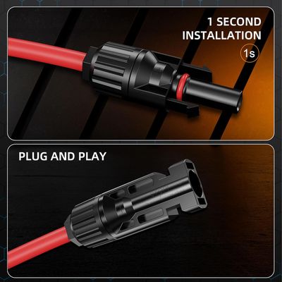 Y-Solarkabel Verteilkabel Set rot/schwarz 6mm2