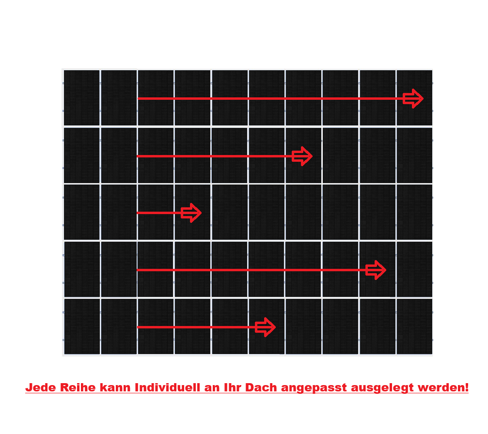 K2 Unterkonstruktion SingleRail Schrägdach Montageset für 1 Reihe