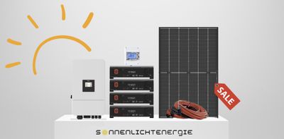 12kWp DEYE Solarsystem Dyness DL5.0C Speicher 20,48 kWh Doppelglas