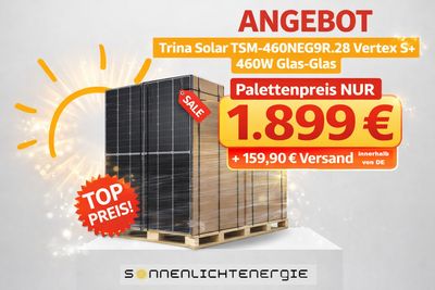 Trina Solar TSM-460NEG9R.28 Vertex S+ 460W Glas-Glas Trina Solar TSM-460NEG9R.28 Vertex S+ 460W Glas-Glas