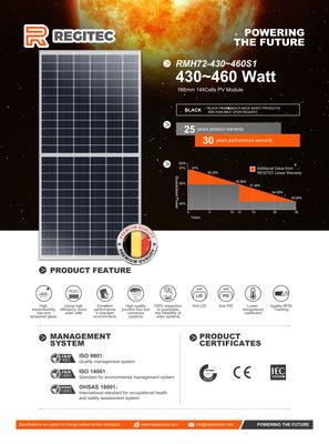 REGITEC Solar Modul RMH72-460S1 (BFR) 460W