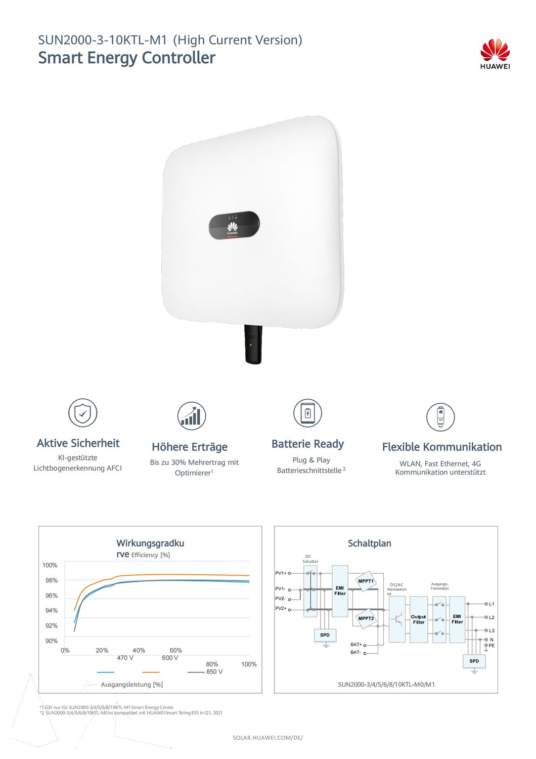 10KW Huawei Photovoltaic hybrid complete set with JA-Solar double-glass