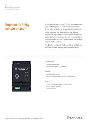 Enphase Q Relay ENP-Q-RELAY-1P-INT 1-phasig